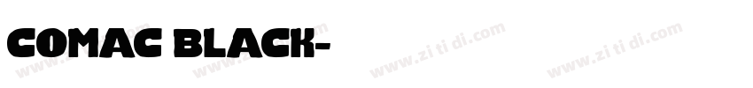 comac black字体转换
